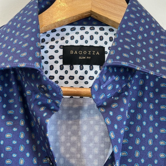 Bagozza Slim Fit Dress Shirt Retail $485 - Picture 3 of 9